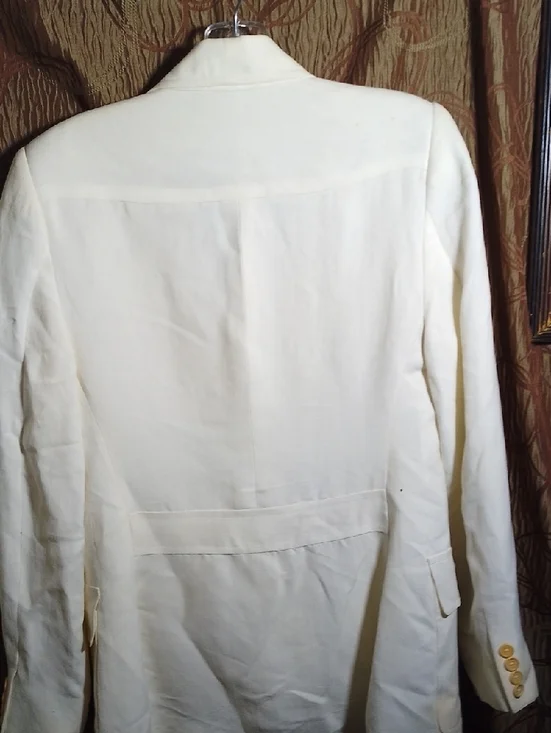 Ralph Lauren Off-White Double-Breasted Blazer - Picture 10 of 14